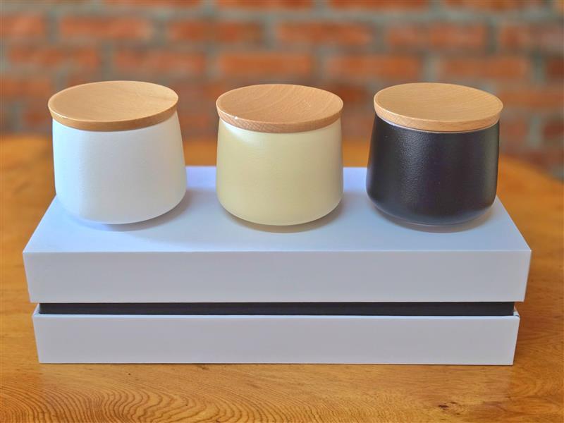 質感陶罐咖啡禮盒《純色》（內含三種咖啡豆）,香香久溢咖啡莊園